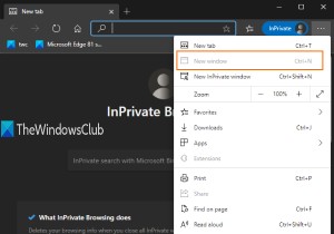 How to make Microsoft Edge always start in InPrivate mode