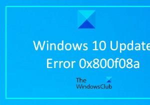 Fix Windows Update Error 0x800f08a
