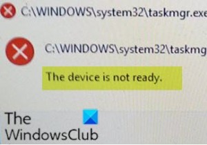 The device is not ready when running .exe files on Windows 10