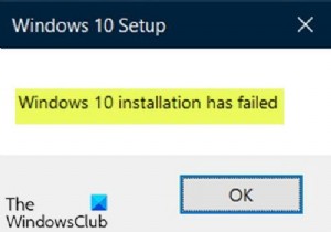 Fix Windows 11/10 installation has failed error