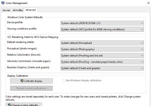 How to restore default Display Color settings in Windows 11/10