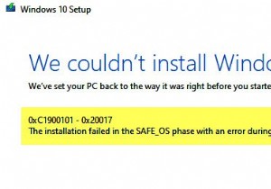 Installation failed in SAFE_OS phase with an error during BOOT operation, 0xC1900101 – 0x20017