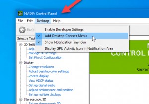 How to remove NVIDIA Control Panel from the Context Menu and System Tray