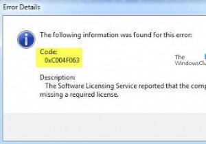 How to fix Windows Activation Error 0xc004f063 in Windows 10