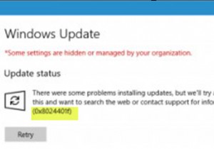 Fix Windows Update error 0x8024401f on Windows 10