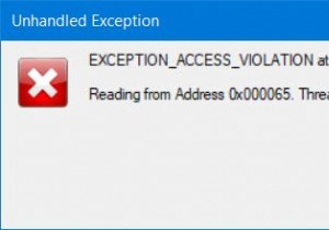 Unhandled Exception Access Violation error in Windows 11/10