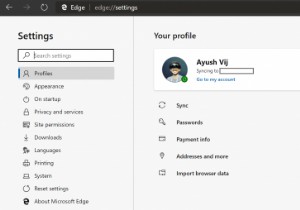How to manage Credit Card info and Addresses on Microsoft Edge on Windows 10