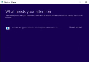 Uninstall this app now because it isn’t compatible with Windows 11/10