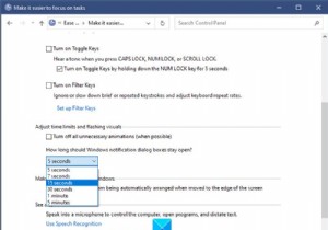 Make Notification dialog boxes stay open longer in Windows 10