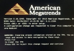 Surface stuck on black screen showing American Megatrends