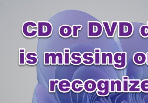 CD, DVD, Blu-ray disc drive is not showing in Windows 11/10