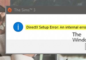 DirectX Setup Error: An internal error has occurred – Origin