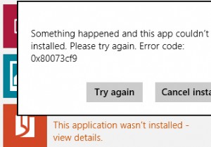 Error 0x80073cf9 while installing Apps from Windows Store in Windows 10