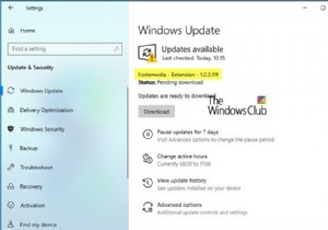 What is the Fortemedia Extension Update in Windows 10?
