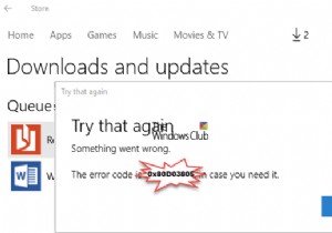 Microsoft Store Error 0x80D03805 on Windows 10