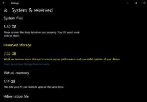 Reserved Storage in Windows 11/10 explained