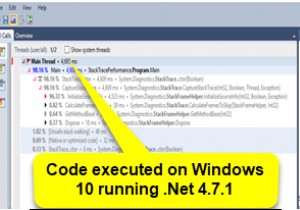 System.Diagnostics.StackFrame performance degrade in Windows 10