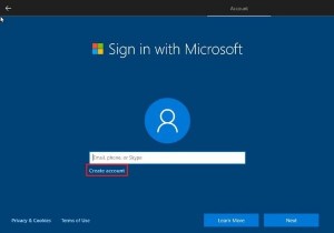 Create a Local Account during or after installation of Windows 10 Home