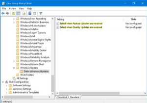 How to set the period to Defer Upgrades & Updates on Windows 10
