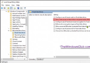Deny Write Access to Fixed Drives not Protected by BitLocker in Windows 10