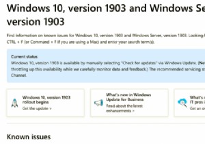 Known issues with Windows 10 v1903 May 2019 Update