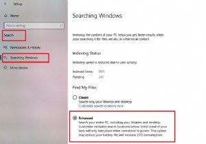 Windows 10 Start Menu Search not searching the entire PC