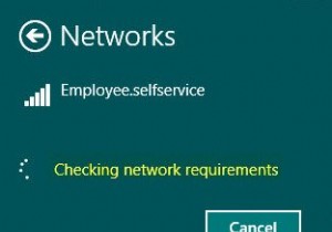 Stuck at Checking network requirements when connecting to Wireless Network