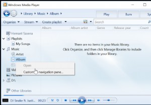 Windows Media Player showing no or wrong Album information