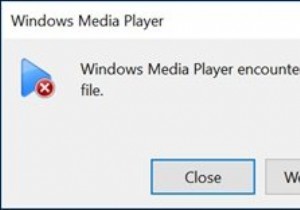 Windows Media Player encountered a problem while playing the file