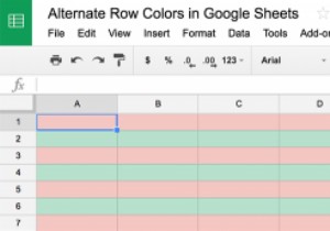 How to Have Alternate Row Colors in Google Sheets