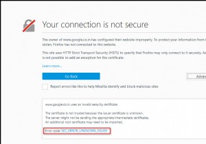 How to Fix SEC_ERROR_UNKNOWN_ISSUER Error on FireFox?