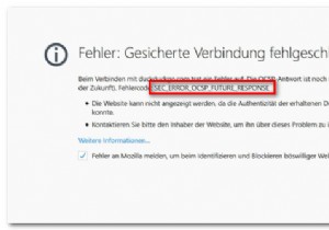 Fix: Firefox Error ‘SEC_ERROR_OCSP_FUTURE_RESPONSE’