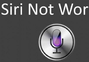 How to Fix Siri not Working