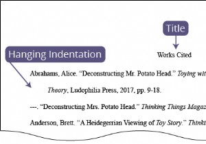 How to do Hanging Indent on Google Docs?