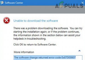 Fix: SCCM Installation Error Code 0X87D00607 (-2016410105)