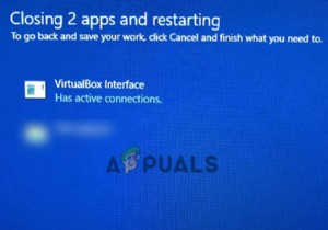 Fix: VirtualBox Interface does not Allow PC to Shut Down