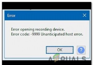 How to Fix Audacity Error Code 9999 ‘Unanticipated Host Error’ ?