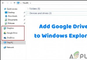 How to Add Google Drive to Windows Explorer Sidebar?