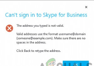 [FIX] The Address You Typed is not Valid Skype Error