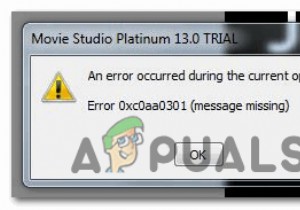 [FIX] Error Code 0xc0AA0301 (Message Missing)
