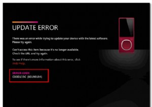 How to Fix Zune Error Code C00D133C (80190194)