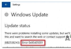 How to Fix Windows Update Store Error 0x80D05001