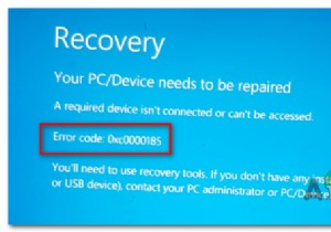If you get the Windows 10 Blue Screen Recovery Error 0x0000185
