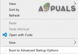 How to Add Boot to Advanced Startup Options to Context Menu?