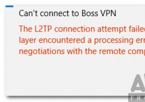 How to Fix ‘The L2TP Connection Attempt Failed Because the Security Layer Encountered a Processing Error’