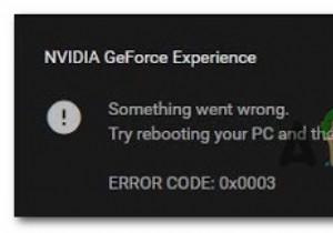 How to Fix ‘Error Code: 0x0003’ on GeForce Experience