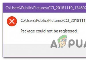 Fix: Package Could not Be Registered