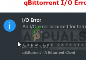 Fix: qBittorrent I/O Error