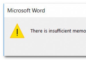 Fix: There is Insufficient Memory or Disk Space in Word