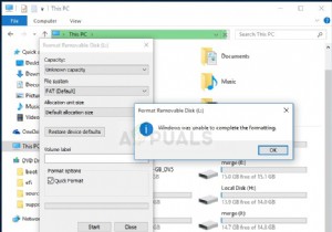 Fix: Windows was Unable to Complete the Formatting